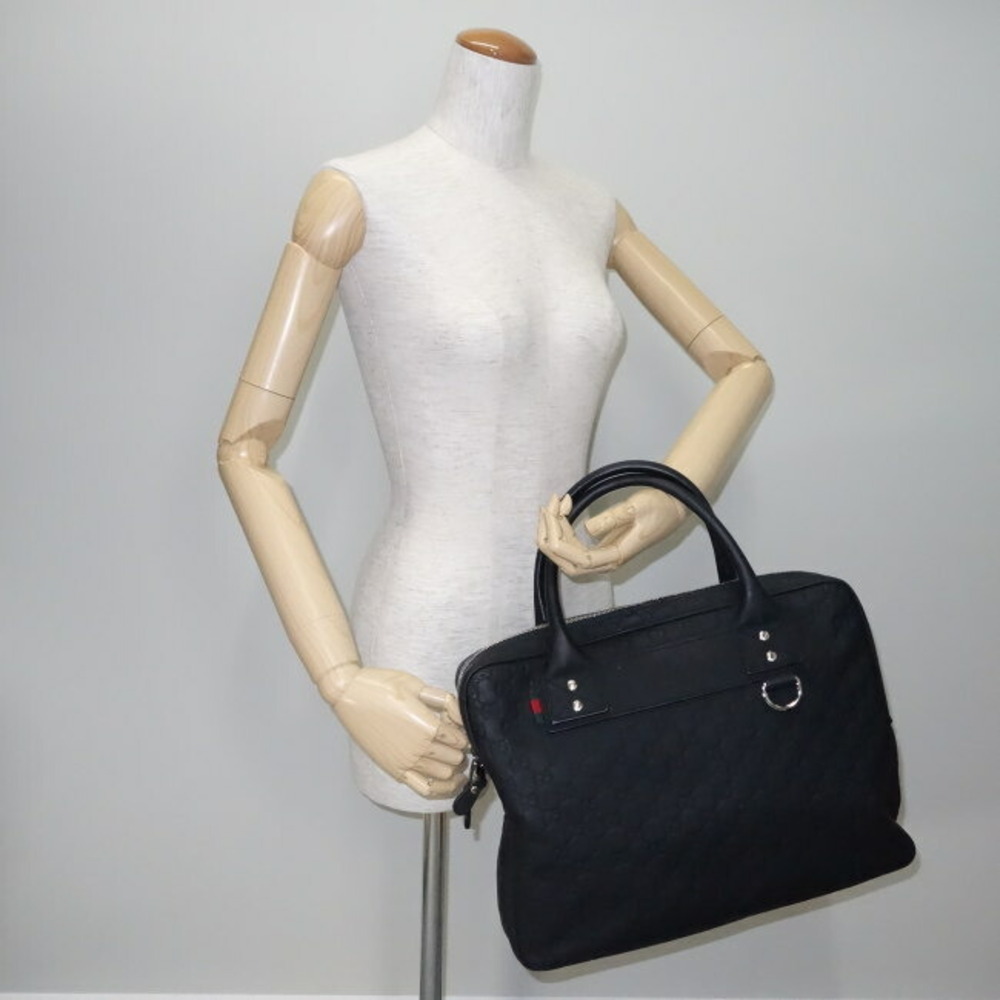 Gucci Briefcase White Pattern Guccissima Leather … - image 3